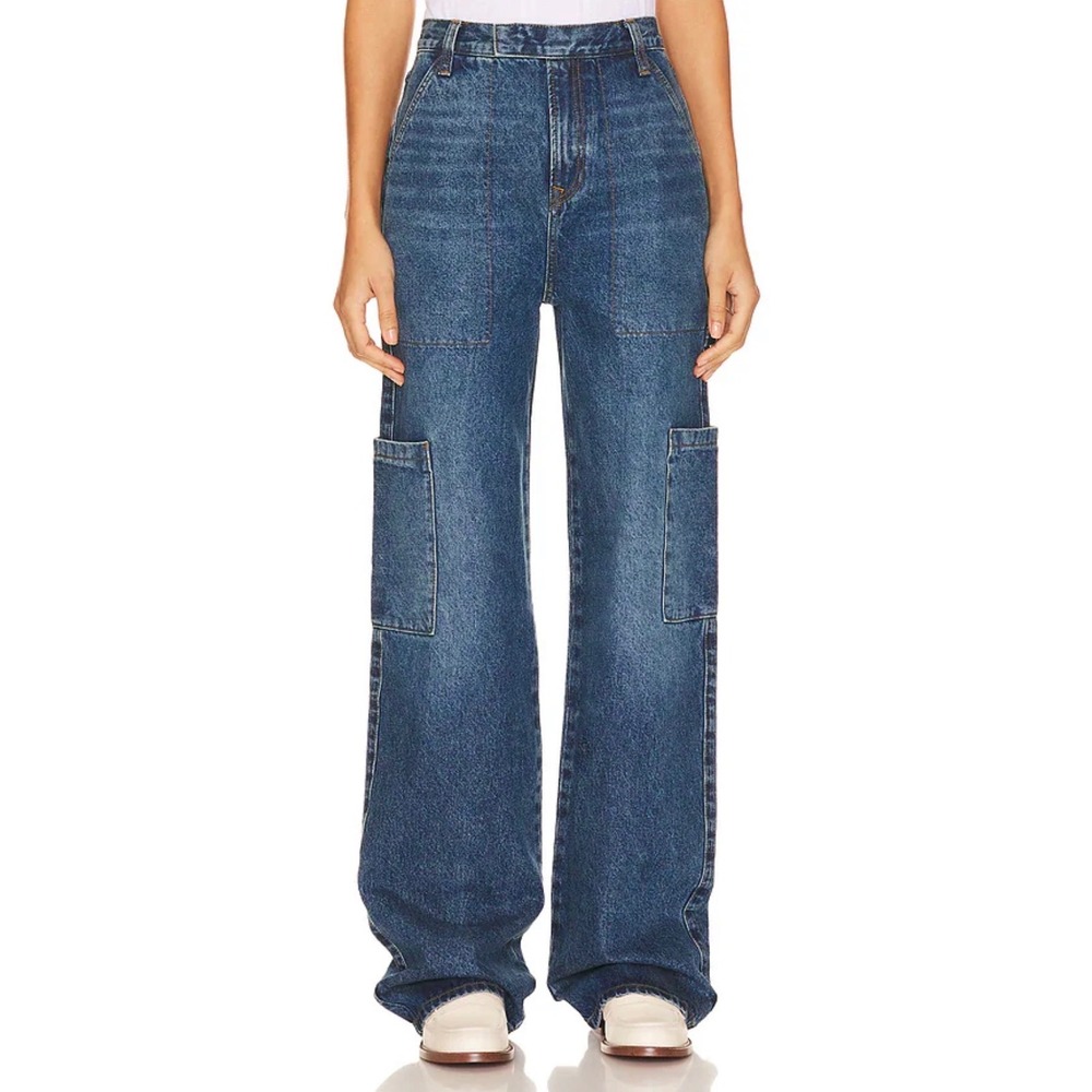 GRLFRND Elyse Trouser Cargo Jeans in Crissy Field Size 23 NWT